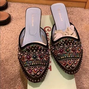 Chocolat slip on heels